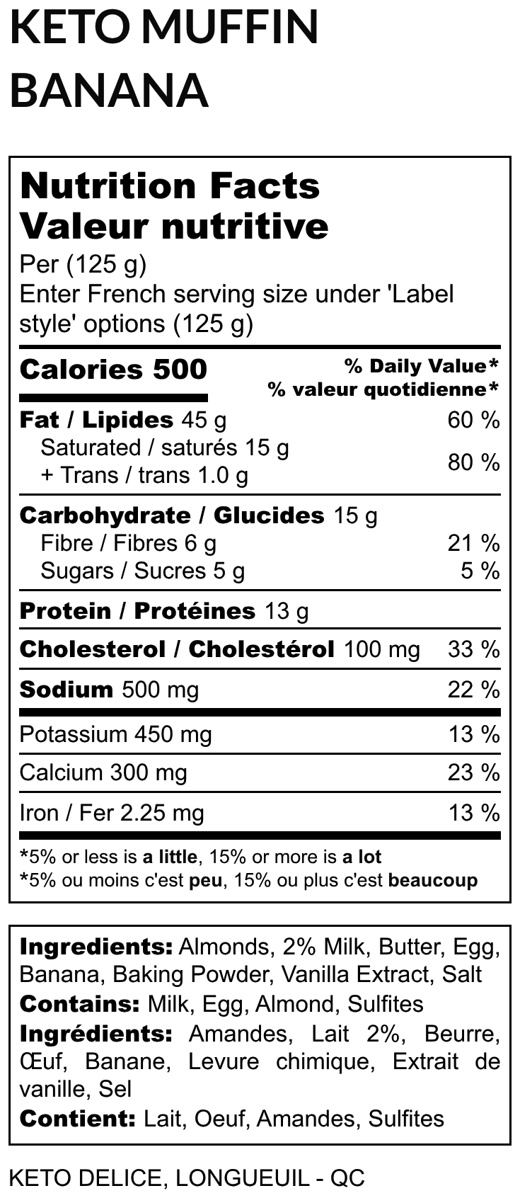 Keto Muffin - Banana